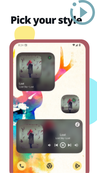 Music Widget Android - عکس برنامه موبایلی اندروید