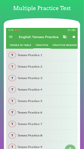 English Tenses (Example&Practice) - عکس برنامه موبایلی اندروید