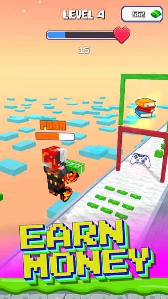 Craft Runner - Money Run 3D - Image screenshot of android app