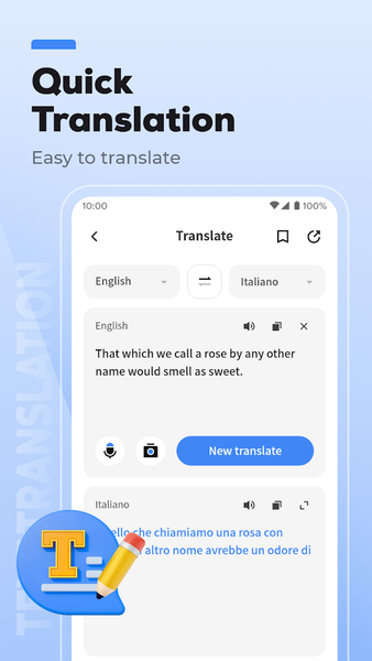 Language Translator App - Image screenshot of android app