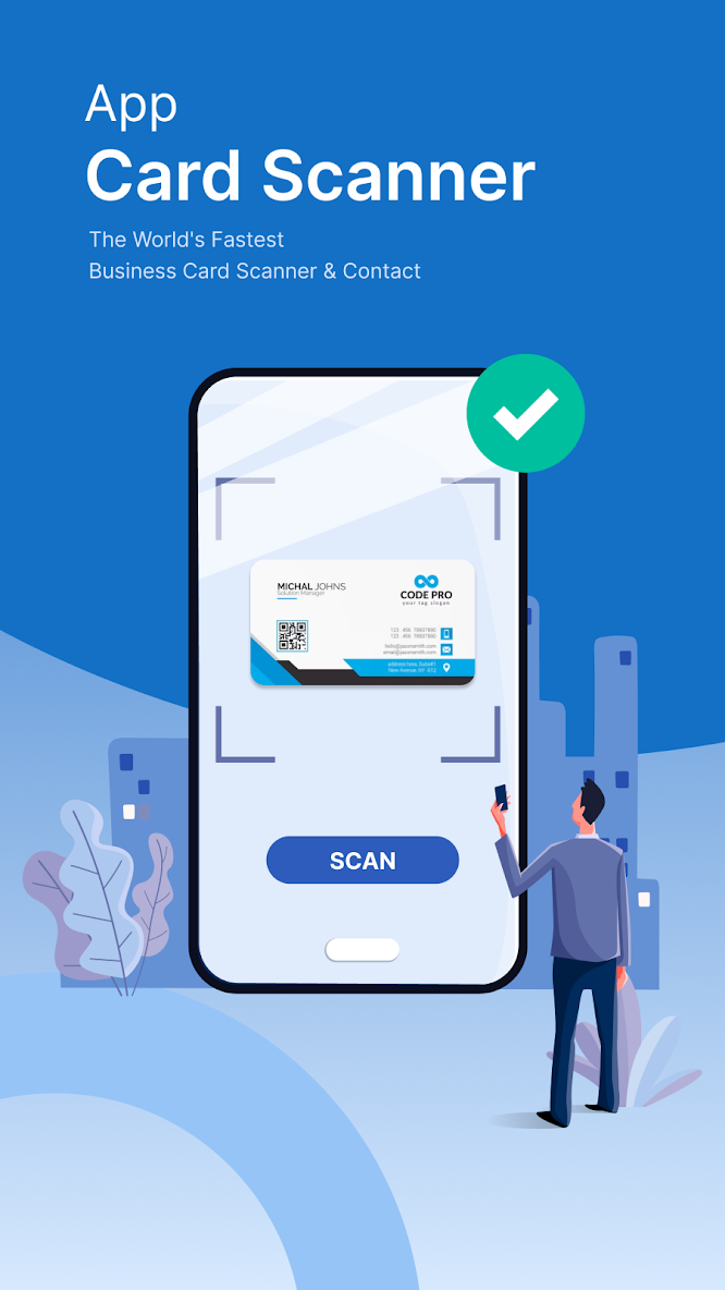برنامه Digital Business Card Scanner دانلود بازار