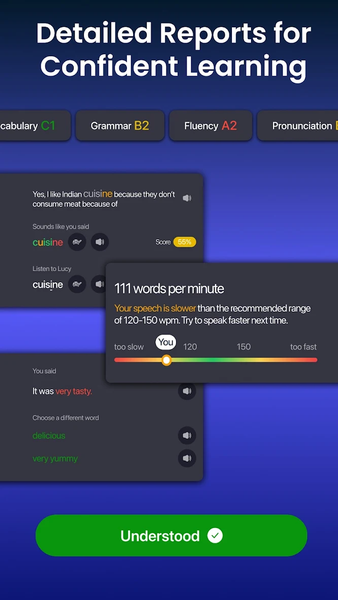 Learn Languages - Lucida AI - عکس برنامه موبایلی اندروید