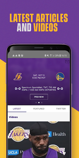 LA Lakers Official App - عکس برنامه موبایلی اندروید