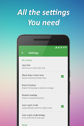 Notepad - With Lock, Backup - عکس برنامه موبایلی اندروید