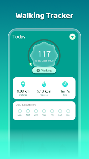 Lucky Step-Walking Tracker - Image screenshot of android app
