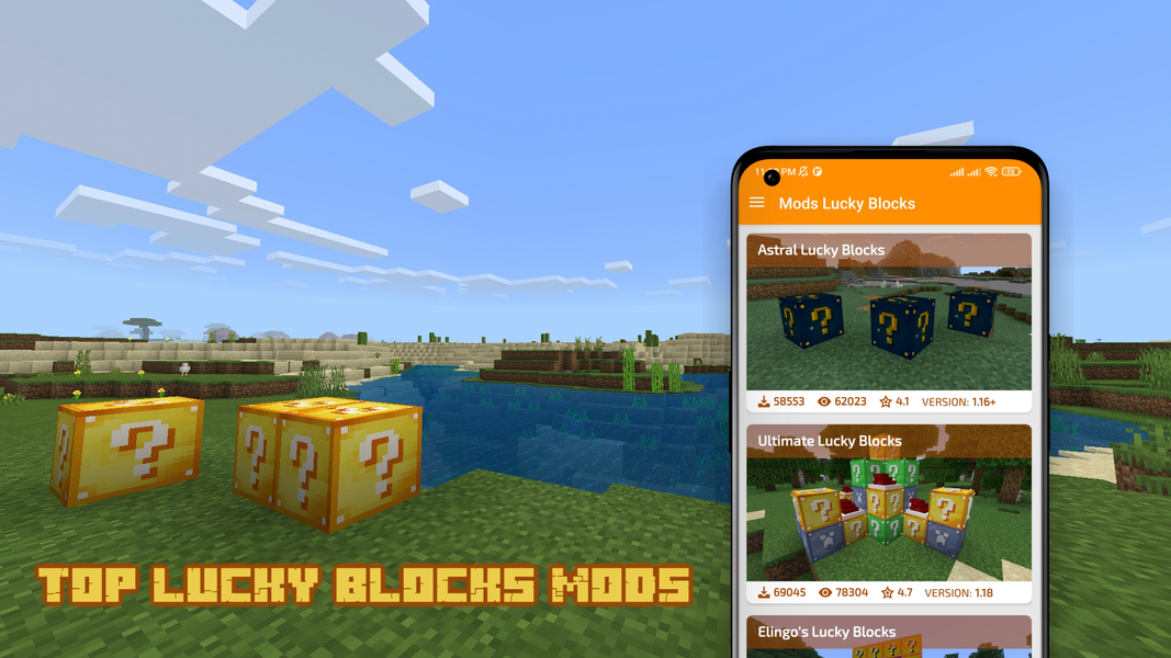 Mods Lucky Block for Minecraft - Image screenshot of android app