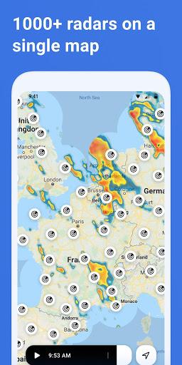 Rain Viewer: Weather Radar Map - عکس برنامه موبایلی اندروید