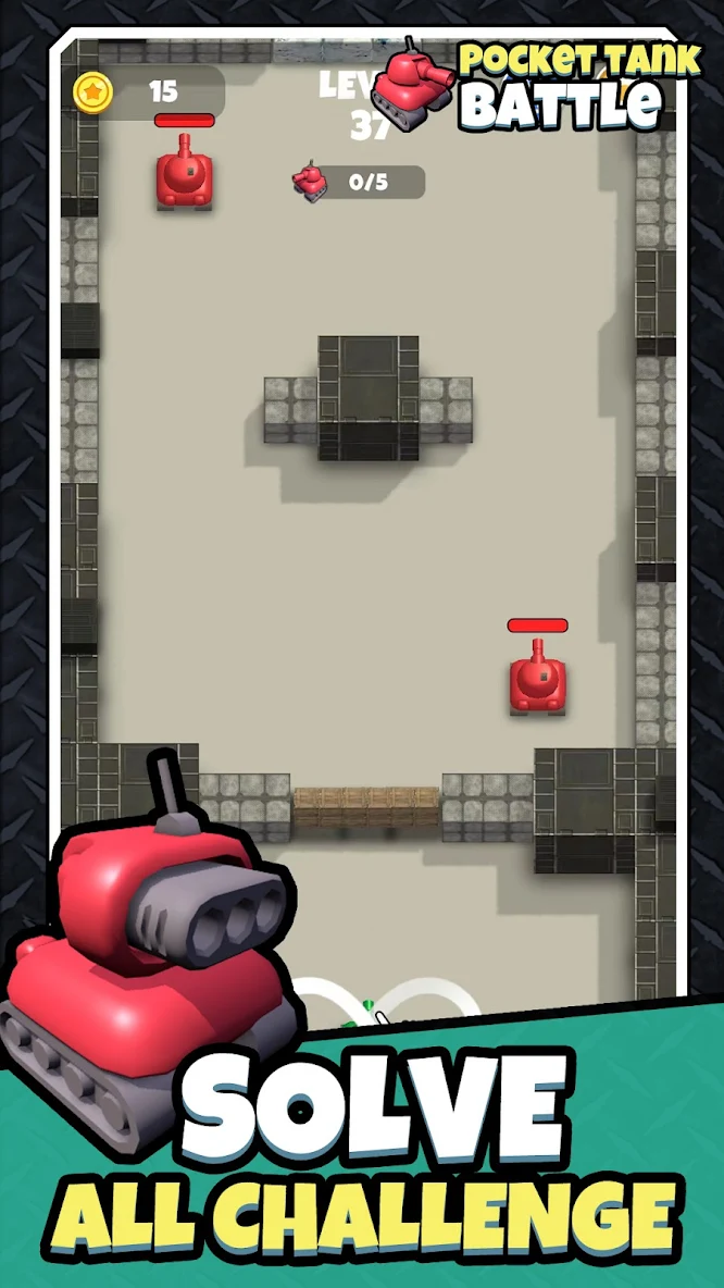 Pocket tank battle Game for Android