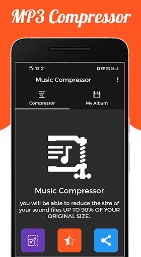 Audio : MP3 Compressor - عکس برنامه موبایلی اندروید
