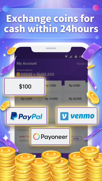 Lucky Coin - Earn real cash - Image screenshot of android app