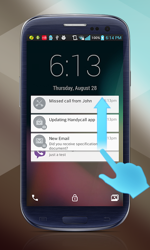 Lollipop Lockscreen Android L - Image screenshot of android app