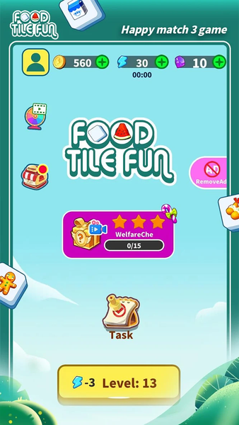 Food Tile Fun - عکس برنامه موبایلی اندروید