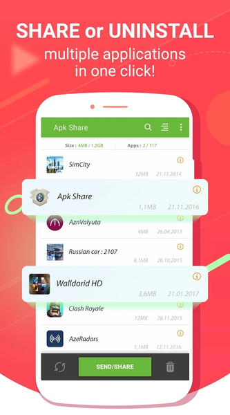 Apk Share Bluetooth - Image screenshot of android app