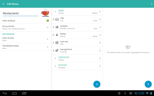 Memento Database - Image screenshot of android app