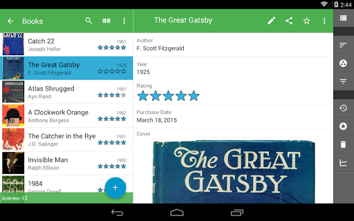 Memento Database - Image screenshot of android app