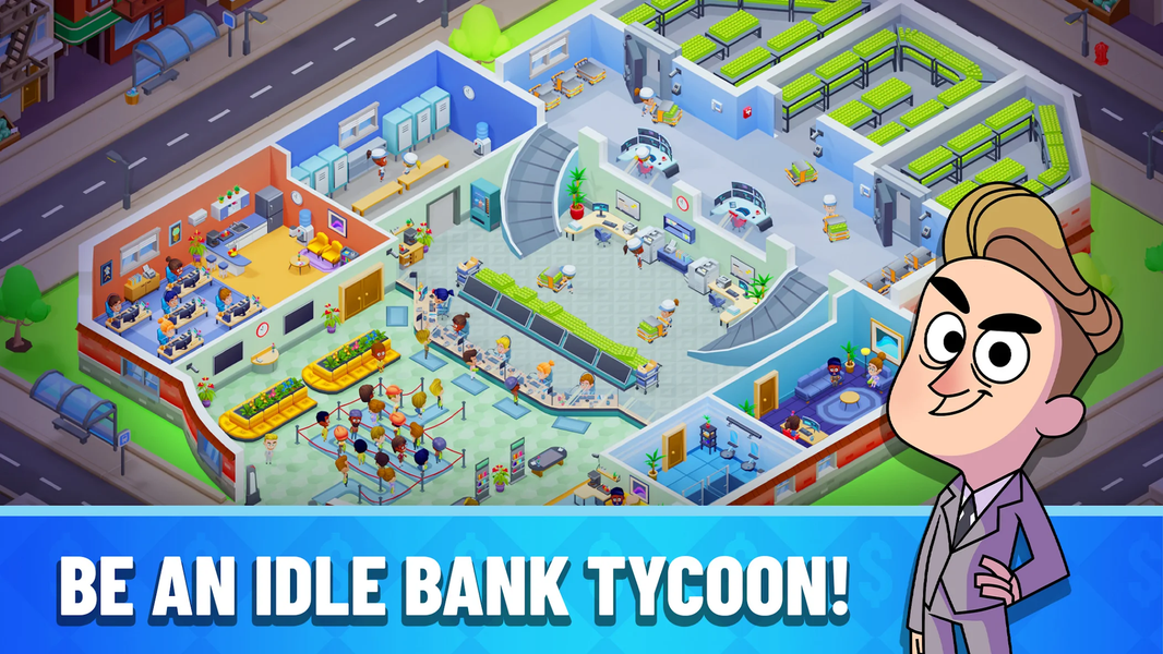 Idle Bank Tycoon: Money Empire - Gameplay image of android game