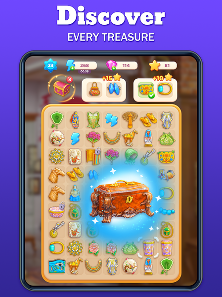 Merge Treasure Hunt: Puzzle - عکس بازی موبایلی اندروید