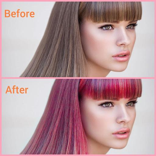 Hair Color Changer - Hair Dye - Image screenshot of android app