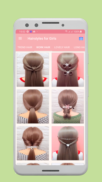 Girls Hairstyles Step by Step - عکس برنامه موبایلی اندروید