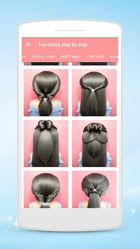 Hairstyles step by step - Image screenshot of android app
