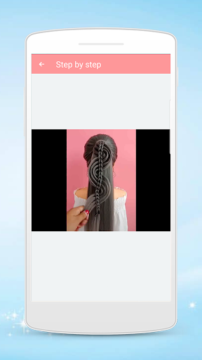 Hairstyles step by step - Image screenshot of android app