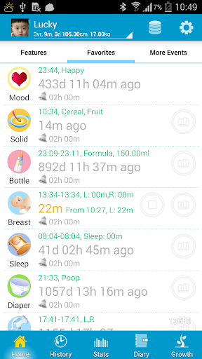 Baby Care - track baby growth! - Image screenshot of android app