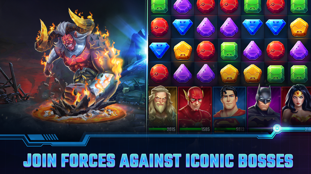 DC Heroes & Villains: Match 3 - Image screenshot of android app