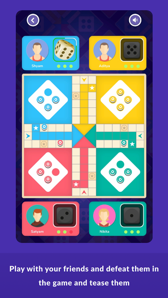 Ludo Matka - Dice Board Game - Gameplay image of android game