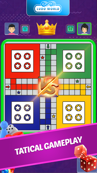 Ludo World - Fun Dice Game - Gameplay image of android game