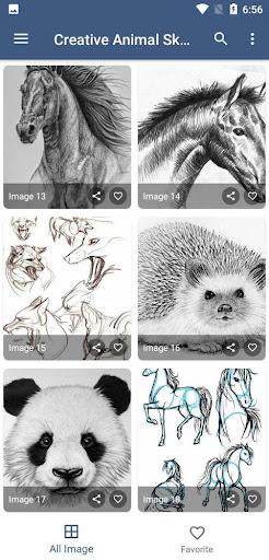 creative drawings of animals