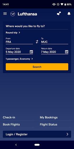 Lufthansa - Image screenshot of android app