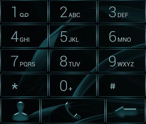 Dialer MetalGate Aqua theme - Image screenshot of android app