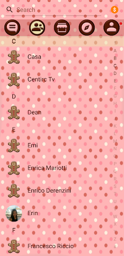 SMS Theme Love Chocolate pink - عکس برنامه موبایلی اندروید