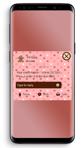 SMS Theme Love Chocolate pink - عکس برنامه موبایلی اندروید