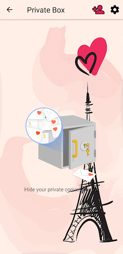 SMS Theme Love Paris - pink - عکس برنامه موبایلی اندروید