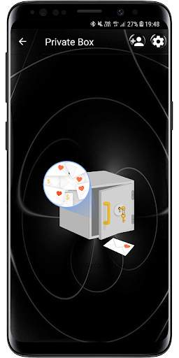 SMS Theme Sphere Black - chat - عکس برنامه موبایلی اندروید