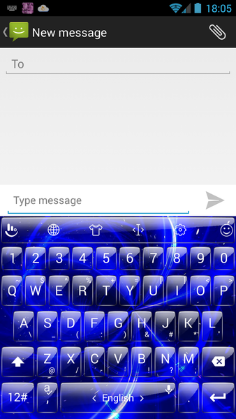 Keyboard Theme G Blue Galaxy - عکس برنامه موبایلی اندروید