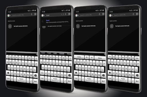 Keyboard Theme Gloss White - Image screenshot of android app