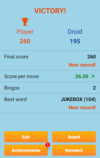 Classic Words Solo - Gameplay image of android game