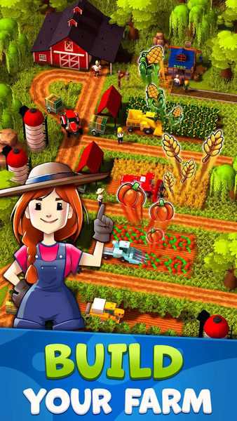 Idle Farm: Harvest Empire - Gameplay image of android game