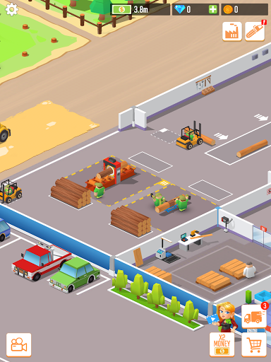 Idle Lumber Empire: Tycoon Inc - Gameplay image of android game