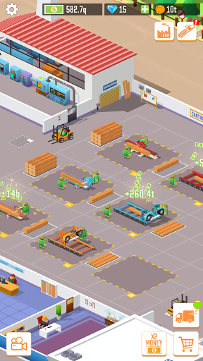 Idle Lumber Empire: Tycoon Inc - Gameplay image of android game