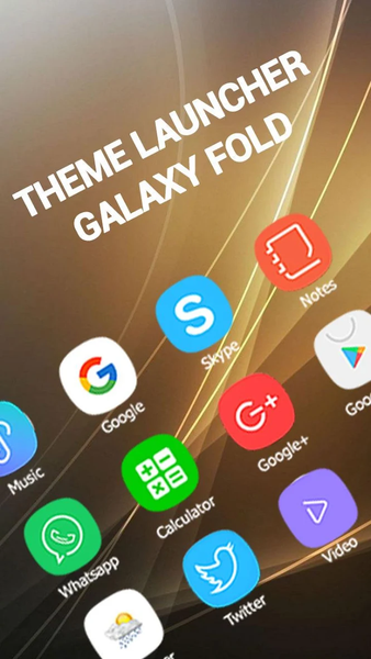 Launcher theme For Galaxy Fold - عکس برنامه موبایلی اندروید