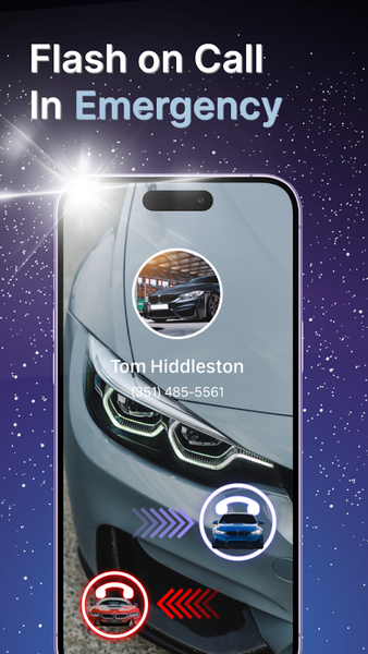 Flashlight - Flash Alert App - عکس برنامه موبایلی اندروید