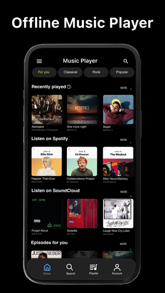 Music Player & MP3 Player App - عکس برنامه موبایلی اندروید