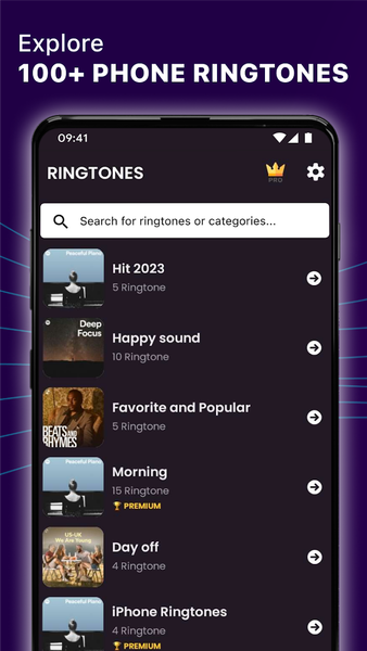 Phone Ringtones - Wallpapers - عکس برنامه موبایلی اندروید