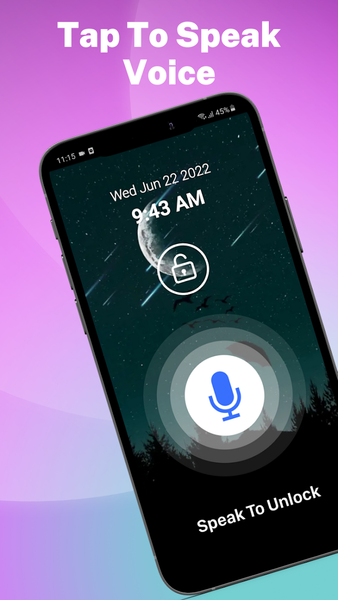 Voice Screen Lock & Voice Lock - عکس برنامه موبایلی اندروید