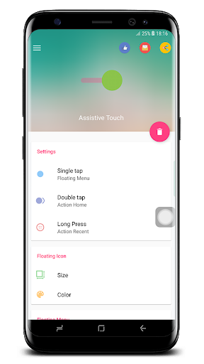 Assistive Touch iOS - عکس برنامه موبایلی اندروید