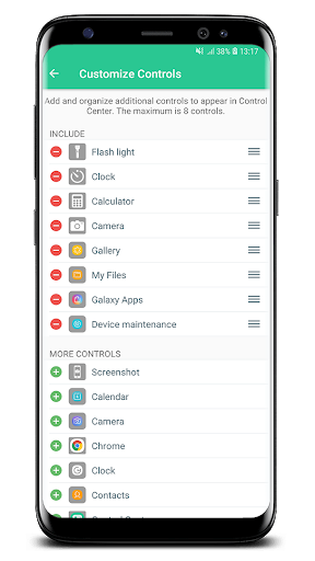 Control Center iOS ۱۵ - عکس برنامه موبایلی اندروید