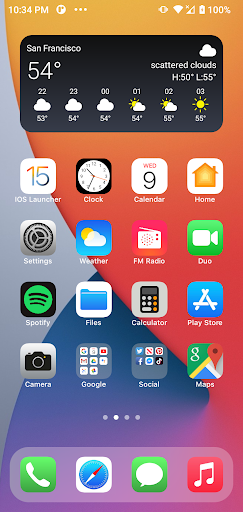 Launcher iOS 15 - لانچر آی او اس 15 - عکس برنامه موبایلی اندروید
